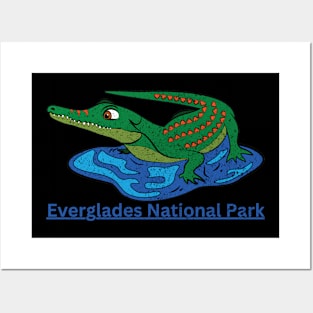 Everglades National Park Vintage Alligator Posters and Art